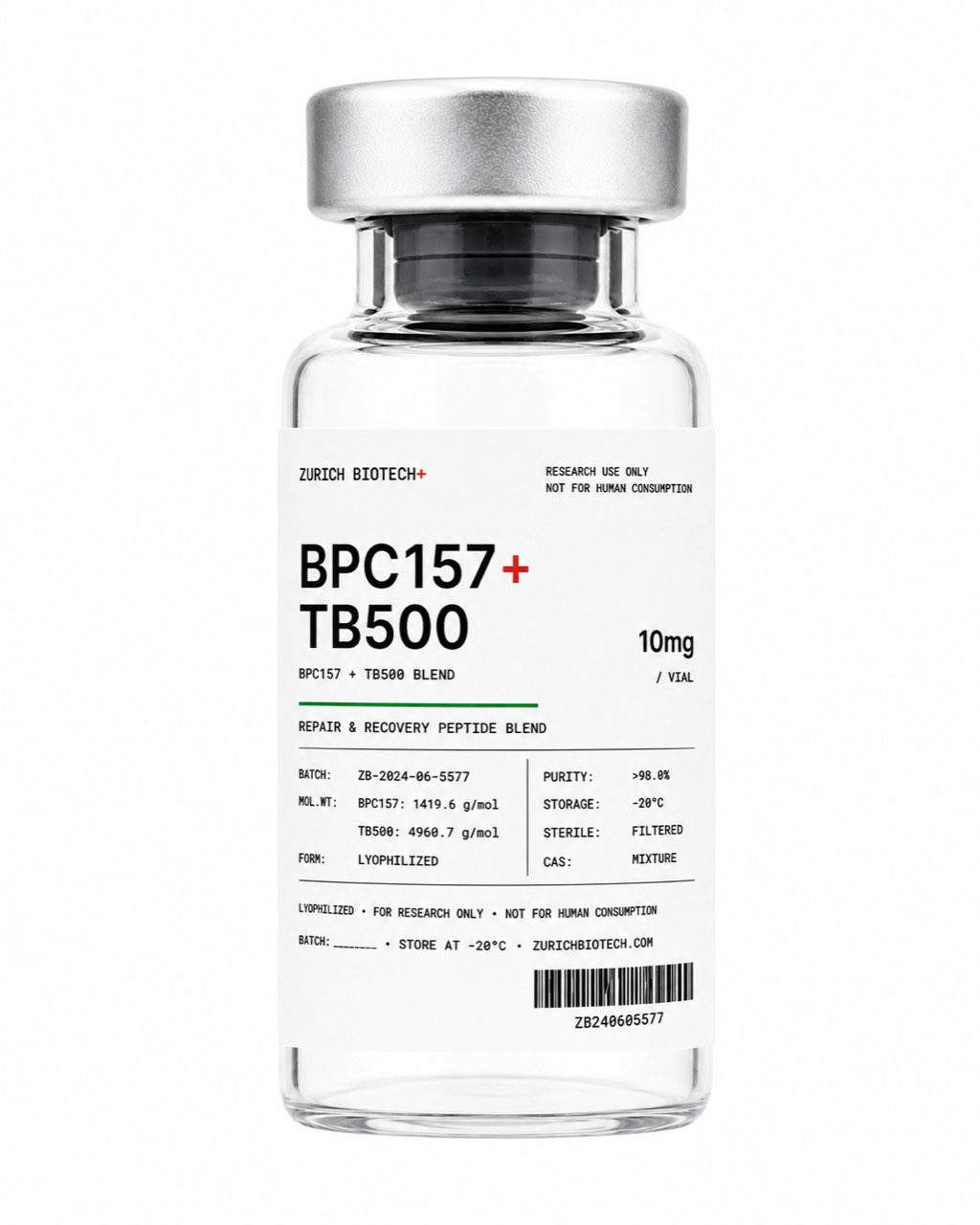 BPC-157 + TB-500 vial: research-grade recovery peptide blend, shipped across Bali and Indonesia