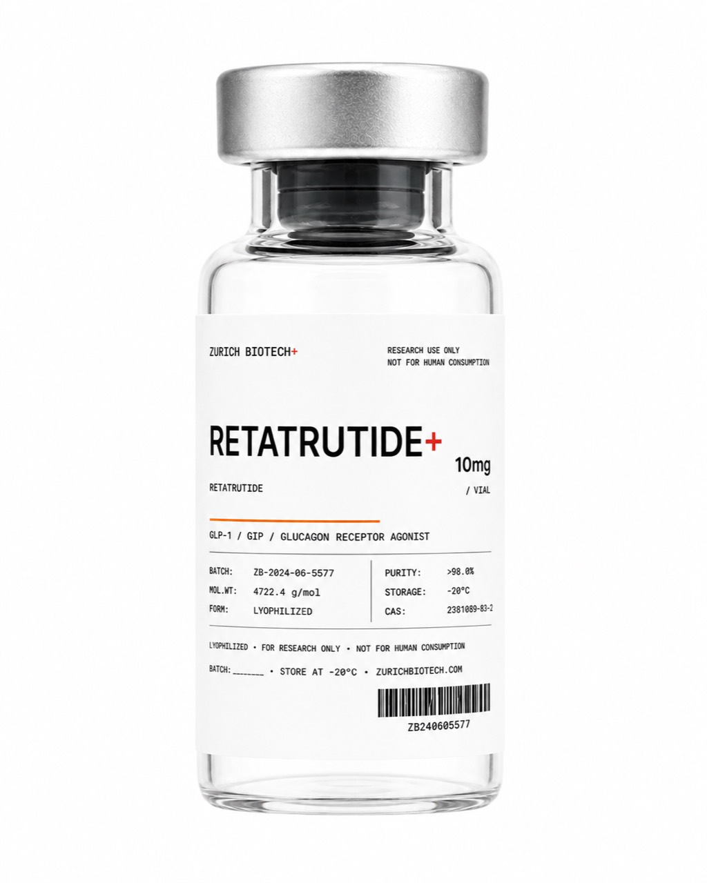 Retatrutide vial: research-grade GLP-1 peptide, shipped across Bali and Indonesia